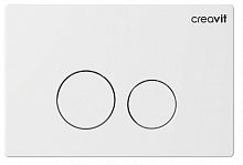 Панель смыва Creavit GP9001.00 Terra для унитаза, накладная, белый