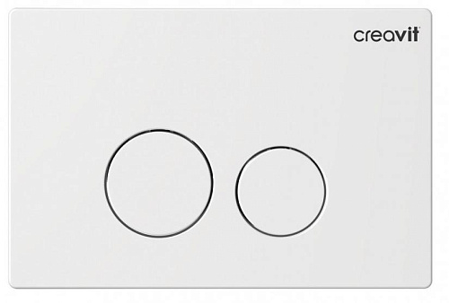 Панель смыва Creavit GP9001.00 Terra для унитаза, накладная, белый