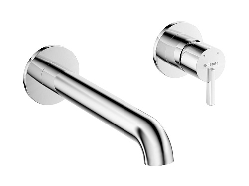 Смеситель Deante BQS_054L Silia для раковины настенный, с внутренней частью, хром