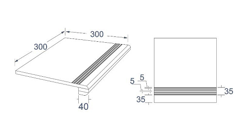 Ступень KTL CERAMICAS Carbis GBBB_CarbisGold30_4 купить недорого в интернет-магазине Керамос Ступень KTL CERAMICAS Carbis GBBB_CarbisGold30_4 купить недорого в интернет-магазине Керамос