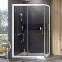 Душевой уголок Ravak 0ZVG70100Z1 10AP4, 120х90 см, 10°, белый + транспарент