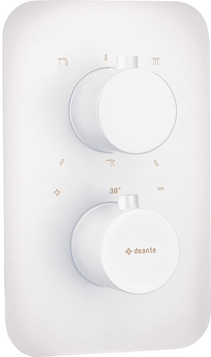 Внешняя часть Deante BXY_AEBT Round смесителя на 3 выхода, установка с Thermostatic Box BXY_X44T, Bianco (белый) Внешняя часть Deante BXY_AEBT Round смесителя на 3 выхода, установка с Thermostatic Box BXY_X44T, Bianco (белый)