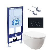Инсталляция с подвесным унитазом Aquatek Поларис SET AQUATEK ПОЛАРИС-020 4в1