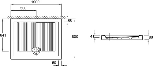 Душевой поддон Jacob Delafon Kyreo EN126-00 купить недорого в интернет-магазине Керамос