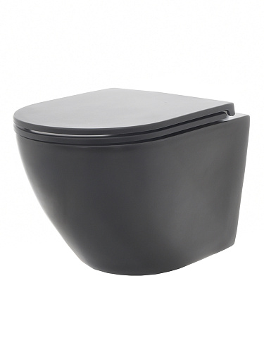 Унитаз подвесной с сиденьем AQUAme AQM2002MB Унитаз подвесной с сиденьем AQUAme AQM2002MB