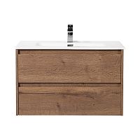 База BelBagno KRAFT-900-2C-SO-RT под раковину 90х46 см, подвесная, Rovere Tabacco (дуб табачный)