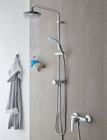 Душевая стойка с верхним и ручным душем Grohe  27389000 Душевая стойка с верхним и ручным душем Grohe  27389000