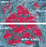 Декоративный элемент (плитка) IMOLA CERAMICA Ovchinnikov2016 ФламингоПанно