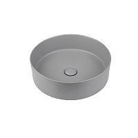 Раковина Vincea VBS-216MG керамическая, 39.4х39.4 см, накладная, серый матовый