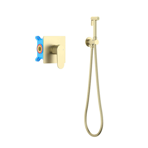 Смеситель с гигиеническим душем Aquatek Оберон AQ1219BG Смеситель с гигиеническим душем Aquatek Оберон AQ1219BG