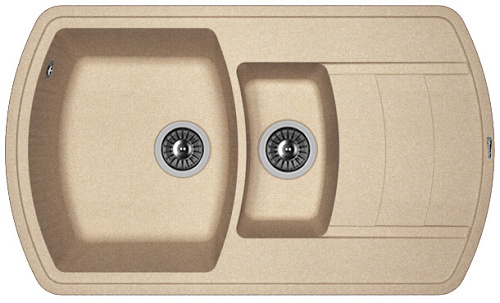 Мойка для кухни Florentina 20.205.D0860.107 Нире 86х51 см, с крылом, песочная Мойка для кухни Florentina 20.205.D0860.107 Нире 86х51 см, с крылом, песочная снят с производства