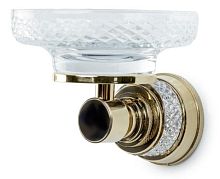 Мыльница настенная 11х11,5 см Boheme AURA 10243-G золото