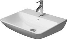 Раковина Duravit 2335600030 ME by Starck с переливом, с 3 отв. под смеситель, белая, 60x46 см