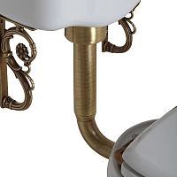 Труба Migliore 20541 Ricambi низкого бачка Г-образная, D50/D32 мм, с отражателем, бронза