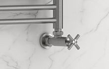 Вентиль Сунержа 071-1408-1234 угловой, (крест) G 1/2" НР х G 3/4" НГ, сатин