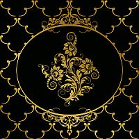 Декор Ape Capricho De Los Zares RenacimientoNegro 20x20