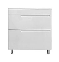 Тумба Эстет ФР-00005719 Kare Luxe с раковиной 80х45 см, напольная, 2 ящика, белая