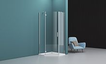 Душевой уголок BelBagno Kraft KRAFT-P-1-100-C-Cr-L Душевой уголок BelBagno Kraft KRAFT-P-1-100-C-Cr-L