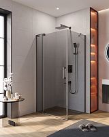 Душевой уголок Cezares Slider SLIDER-AH-1-100-70/80-GRIGIO-GM