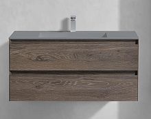 База Vincea VMC-2L100RO Luka под раковину, 100х48 см, подвесная, R.Oak (темный дуб)