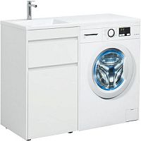 Тумба с раковиной Aquanet 00239298 Токио, 110х48 см, белая