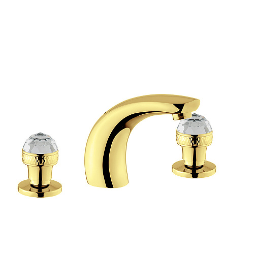 Смеситель Migliore 27114 Axo Swarovski для раковины, золото Смеситель Migliore 27114 Axo Swarovski для раковины, золото