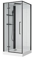 Душевая кабина BelBagno Uno UNO-CAB-A-1-90-C-NERO-Bi-TOP-L