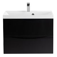 База BelBagno MARINO-600-2C-SO-NL-P под раковину 60х45 см, подвесная, Nero Lucido (черный глянец)