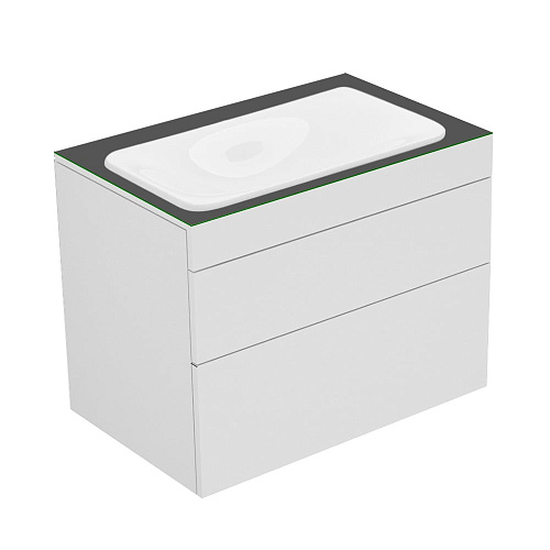 Тумба Keuco 31571710000 Edition 400 под умывальник 70х53.5 см, белый/стеклое матовое антрацит купить недорого в интернет-магазине Керамос Тумба Keuco 31571710000 Edition 400 под умывальник 70х53.5 см, белый/стеклое матовое антрацит купить недорого в интернет-магазине Керамос