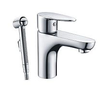 Смеситель WasserKRAFT 3508 Leine для умывальника с гигиенической лейкой, хром