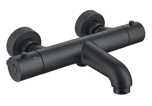 Смеситель Aquatek AQ1043MB Вега термостатический для ванны, черный матовый