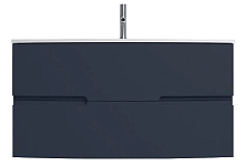Тумба под раковину Jacob Delafon EB1889RU-G98 Nona 100 см, с интегрированными ручками, глянцевый темно-синий
