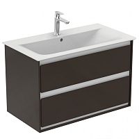 Тумба Ideal Standard E0819VY Connect Air для раковины 80х44 см, подвесная, Matt Dark Brown + Matt White (темно-коричневый матовый + белый матовый) Тумба Ideal Standard E0819VY Connect Air для раковины 80х44 см, подвесная, Matt Dark Brown + Matt White (темно-коричневый матовый + белый матовый)