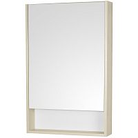 Зеркальный шкаф Акватон 1A252102SDB20 Сканди 55х85 см, белый/дуб верона купить недорого в интернет-магазине Керамос