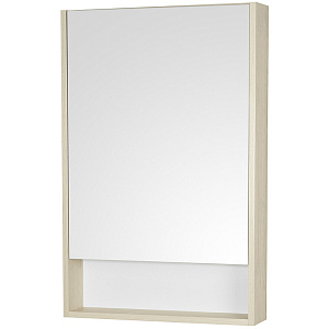 Зеркальный шкаф Акватон 1A252102SDB20 Сканди 55х85 см, белый,дуб верона