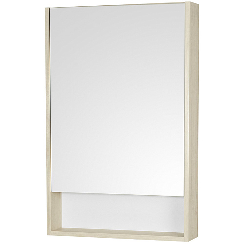Зеркальный шкаф Акватон 1A252102SDB20 Сканди 55х85 см, белый,дуб верона купить недорого в интернет-магазине Керамос