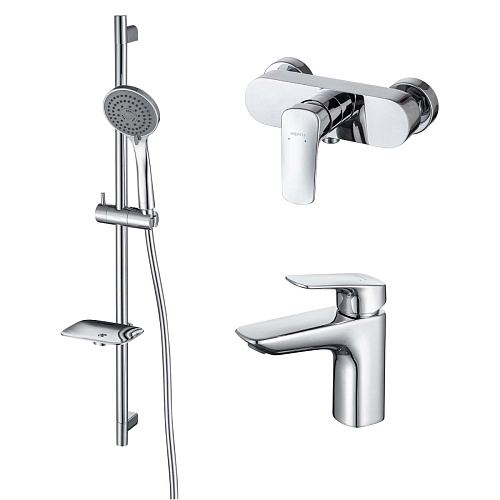 Комплект Aquatek AQ1031CR Вега для ванной Set 3 в 1 (AQ1010CR + AQ1060CR + AQ2011CR), хром