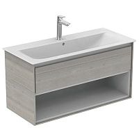Тумба Ideal Standard E0828PS Connect Air для раковины 100х44 см, подвесная, Wood Light Grey + Matt White (светло-серое дерево + белый матовый) Тумба Ideal Standard E0828PS Connect Air для раковины 100х44 см, подвесная, Wood Light Grey + Matt White (светло-серое дерево + белый матовый)