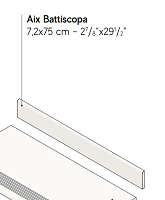Плинтус (Плитка) AtlasConcorde AIX AixBlancBattiscopa