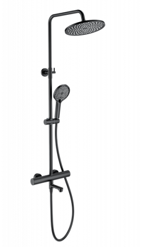 Душевая система с термостатом Wonzon & Woghand  WW-B3069-MB