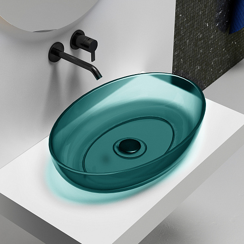 Раковина Abber Kristall AT2801Aquamarin Раковина Abber Kristall AT2801Aquamarin