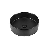 Раковина Vincea VBS-316MB керамическая, 40.5х40.5 см, накладная, черный матовый