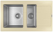Мойка для кухни Florentina 21.410.D0860.202 Комби 86х51 см, с крылом, шампань