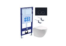 Комплект: Унитаз, Инсталляция, Кнопка смыва Aquatek ЕВРОПА SET AQUATEK ЕВРОПА-020 4в1