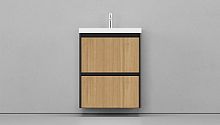 Тумба под раковину Velvex tpKLA.70.2Y-617.217 Klaufs подвесная 45х70 см, дерево