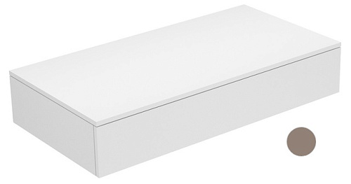 Тумба Keuco 31750730000 Edition 400 боковая 105х53.5 см, белый/стекло матовое трюфель купить недорого в интернет-магазине Керамос Тумба Keuco 31750730000 Edition 400 боковая 105х53.5 см, белый/стекло матовое трюфель купить недорого в интернет-магазине Керамос