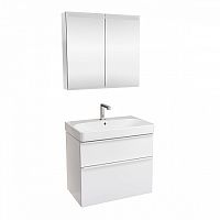 Комплект мебели для ванны Geberit 529.353.00.7 Smyle: Тумба под раковину, раковина, зеркальный шкаф (500.249.01.1 + 500.353.00.1 + 500.205.00.1)