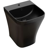 Раковина-моноблок Ceramica Nova CN6067MB Dion подвесная, со сливом переливом, 36.5х40 см, черный матовый Раковина-моноблок Ceramica Nova CN6067MB Dion подвесная, со сливом переливом, 36.5х40 см, черный матовый