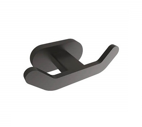 Крючок Creavit PL18806-S(MA.PL18806-S) Planet для полотенца двойной, черный матовый купить недорого в интернет-магазине Керамос