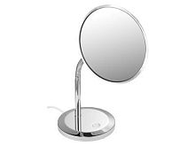 Косметическое зеркало Keuco 17677019000 Elegance с подсветкой, 21 см, хром